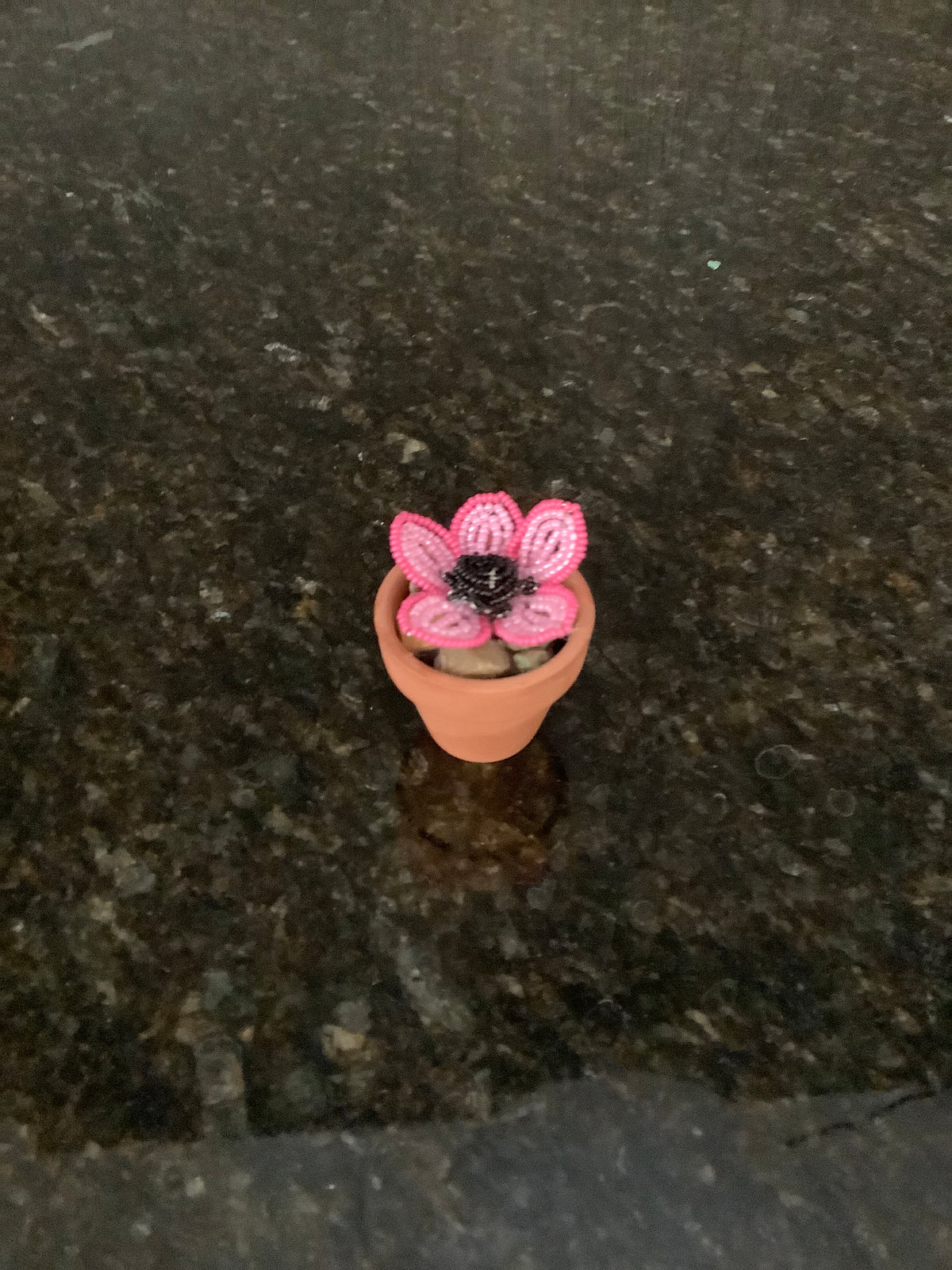 Beaded Flower Magnet