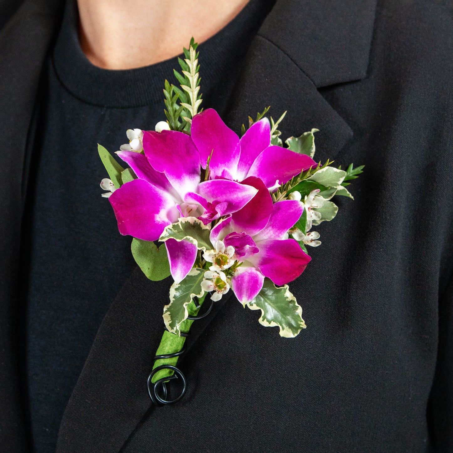 Dendrobium Orchid Boutonniere